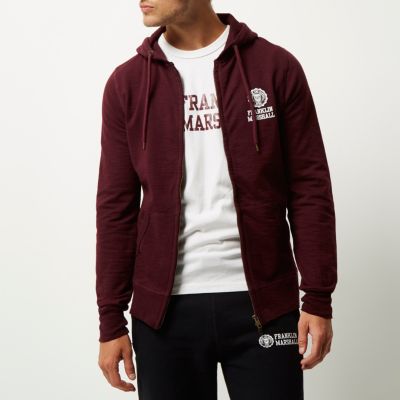 Dark red Franklin & Marshall hoodie